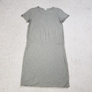 Standard James Perse Womens Dress 3 Large Gray/Green Blouson T-Shirt Minimalist